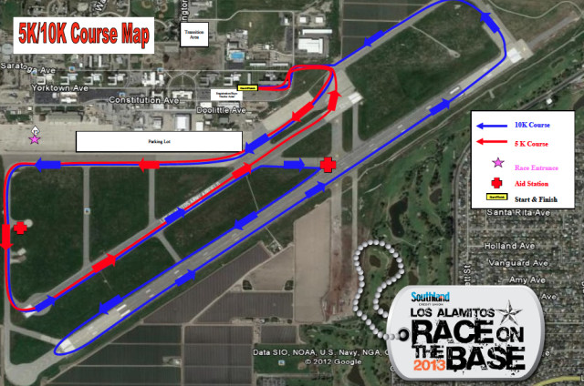 Race On the Base Course Map